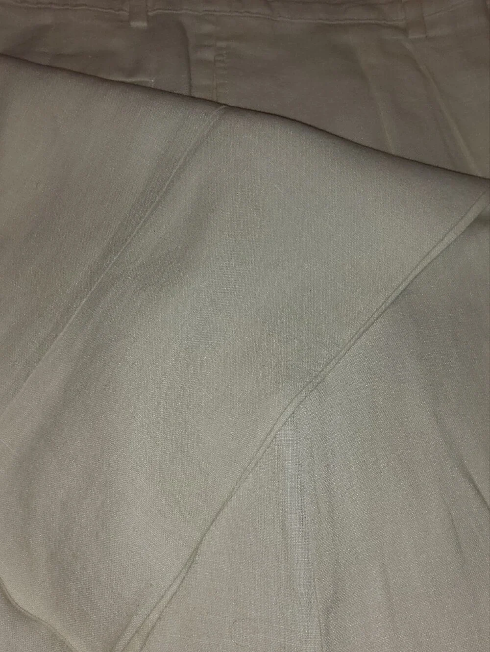 Men's Cream Pleated Dress Pants by